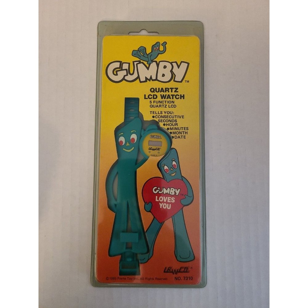 Gumby Quartz LCD Watch 1985